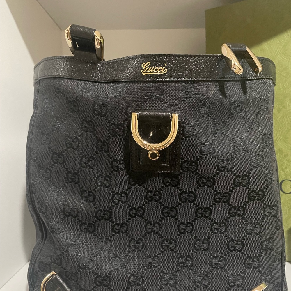 Gucci Black and Gold Women's Backpack